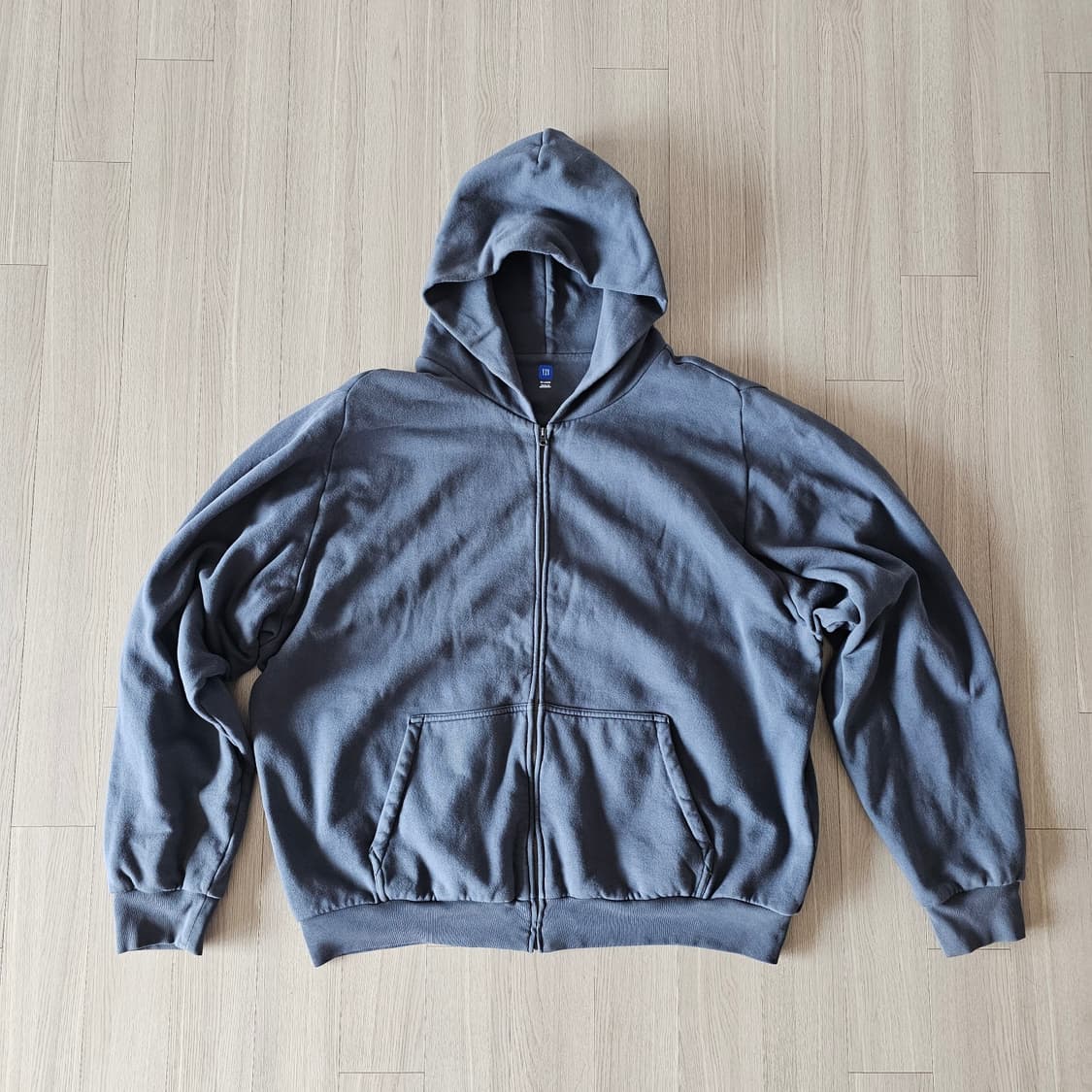 XXL 2XL 이지 YZY 집업 후드 다크 그레이 3회착 110 115 상품이미지2