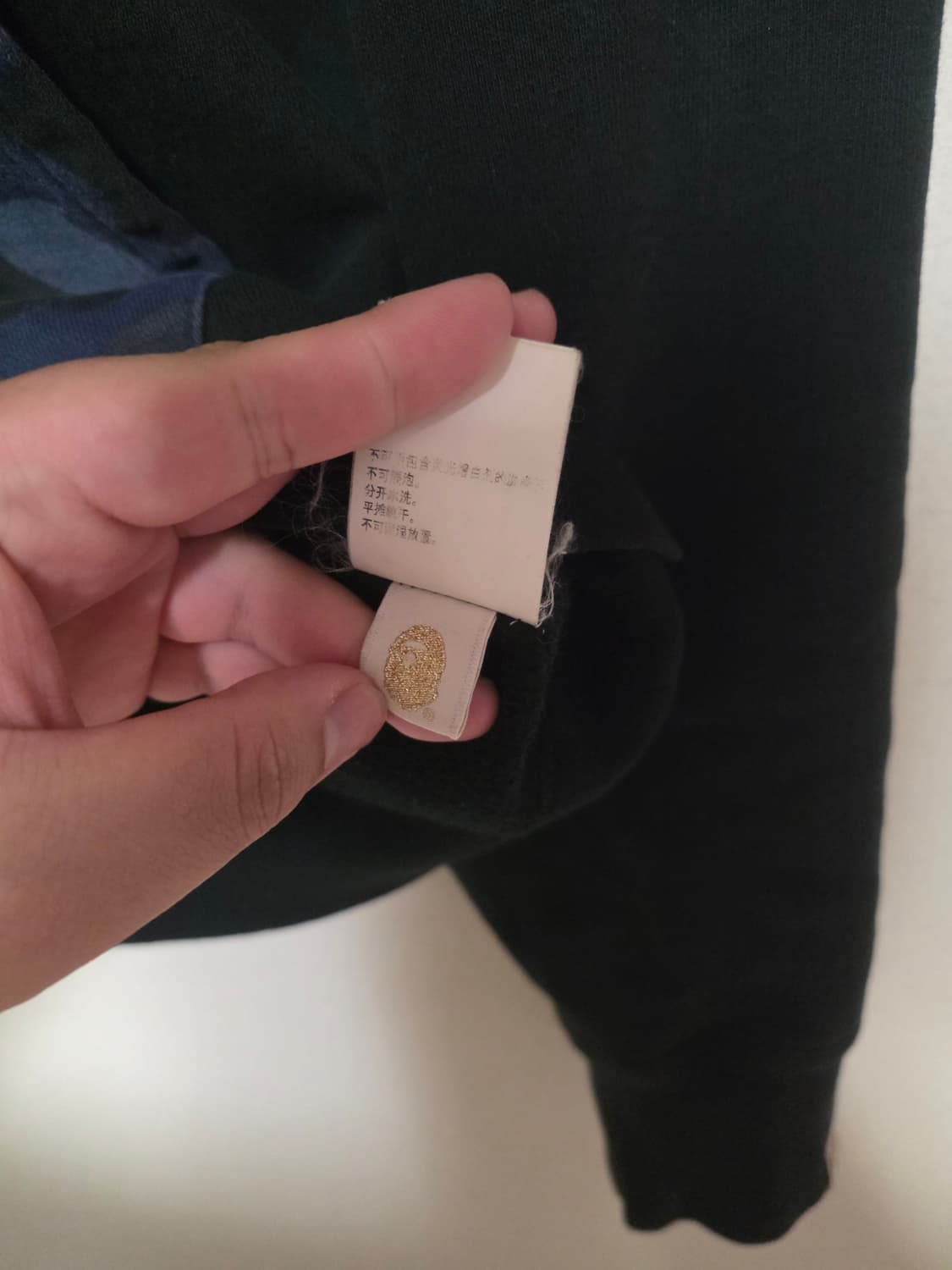 [L]베이프 블루 반카모 샤크후드집업 상품이미지7