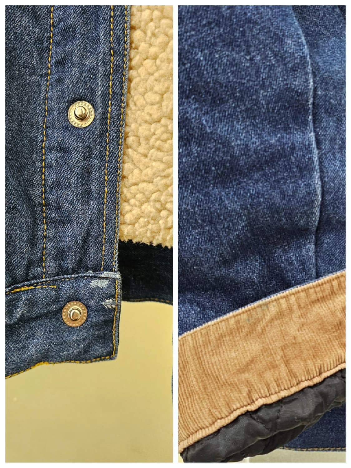 Perstep 진청 코듀로이 배색 워크자켓 상품이미지9