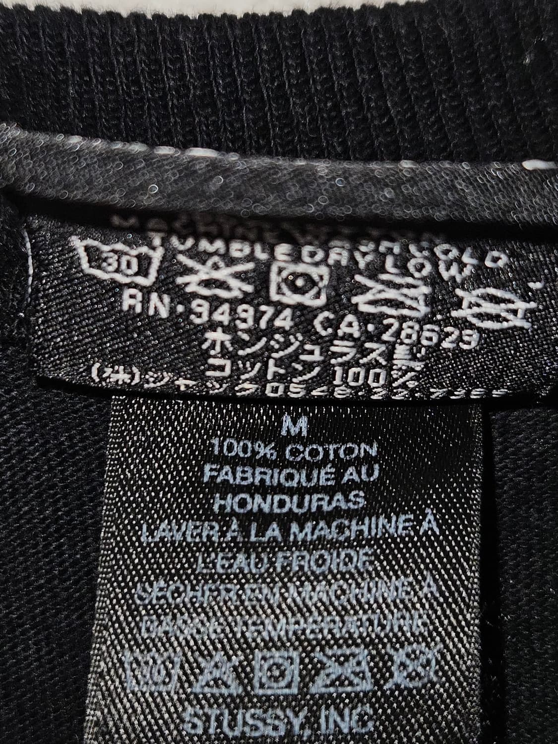 스투시 스탁 로스앤젤레스 반팔 티셔츠 STUSSY 블랙 M 상품이미지4