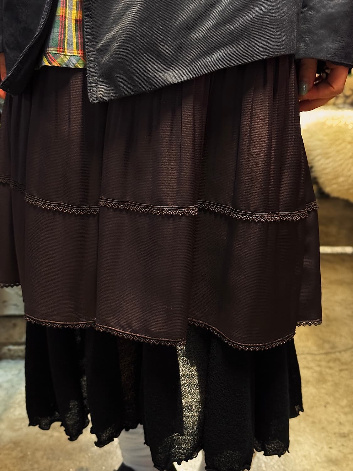 26-28inch ) HIROKO BIS Layered Skirt 상품이미지3