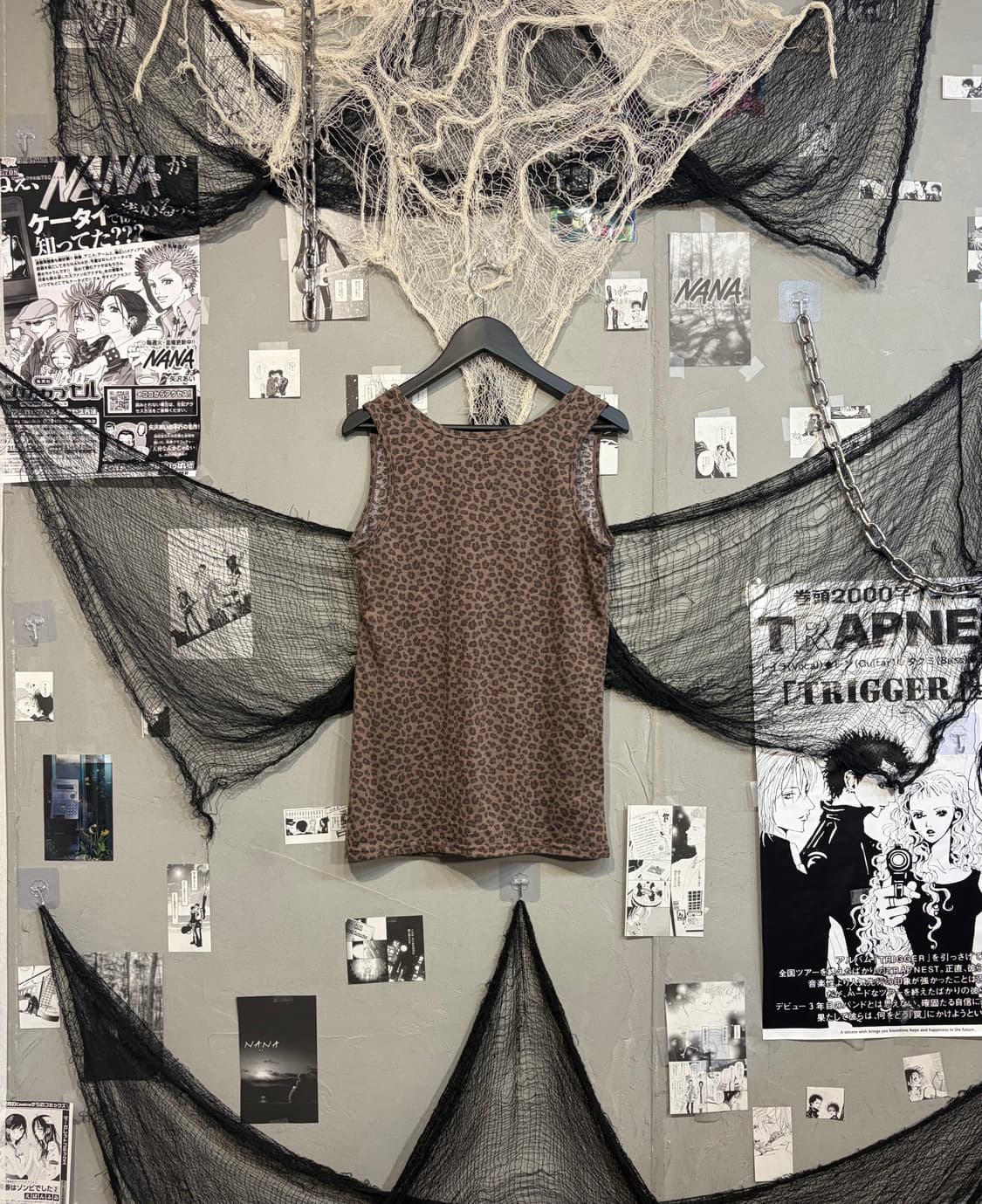 Onegyaru Leopard sleeveless 상품이미지5