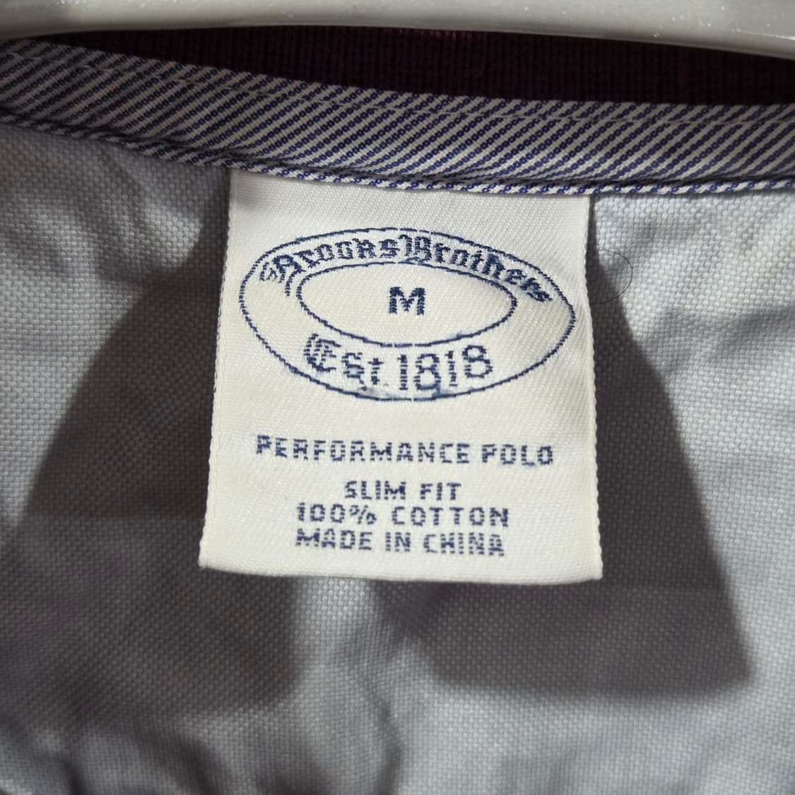 브룩스브라더스 피케 스트라이프 카라 롱슬리브 M 상품이미지3