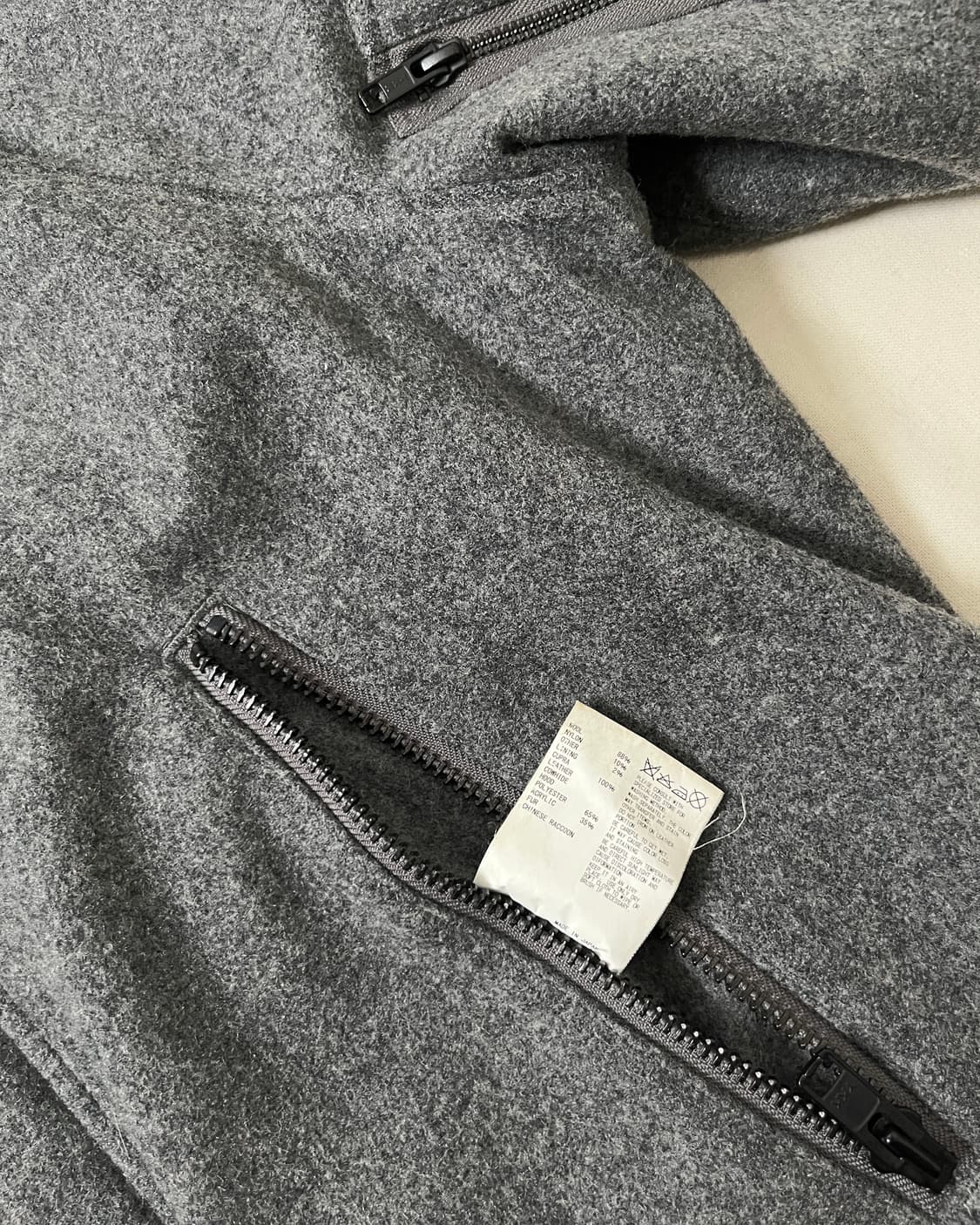 Kolor 멜튼 울 퀄팅 후드 파카 컬러 라쿤퍼 상품이미지7