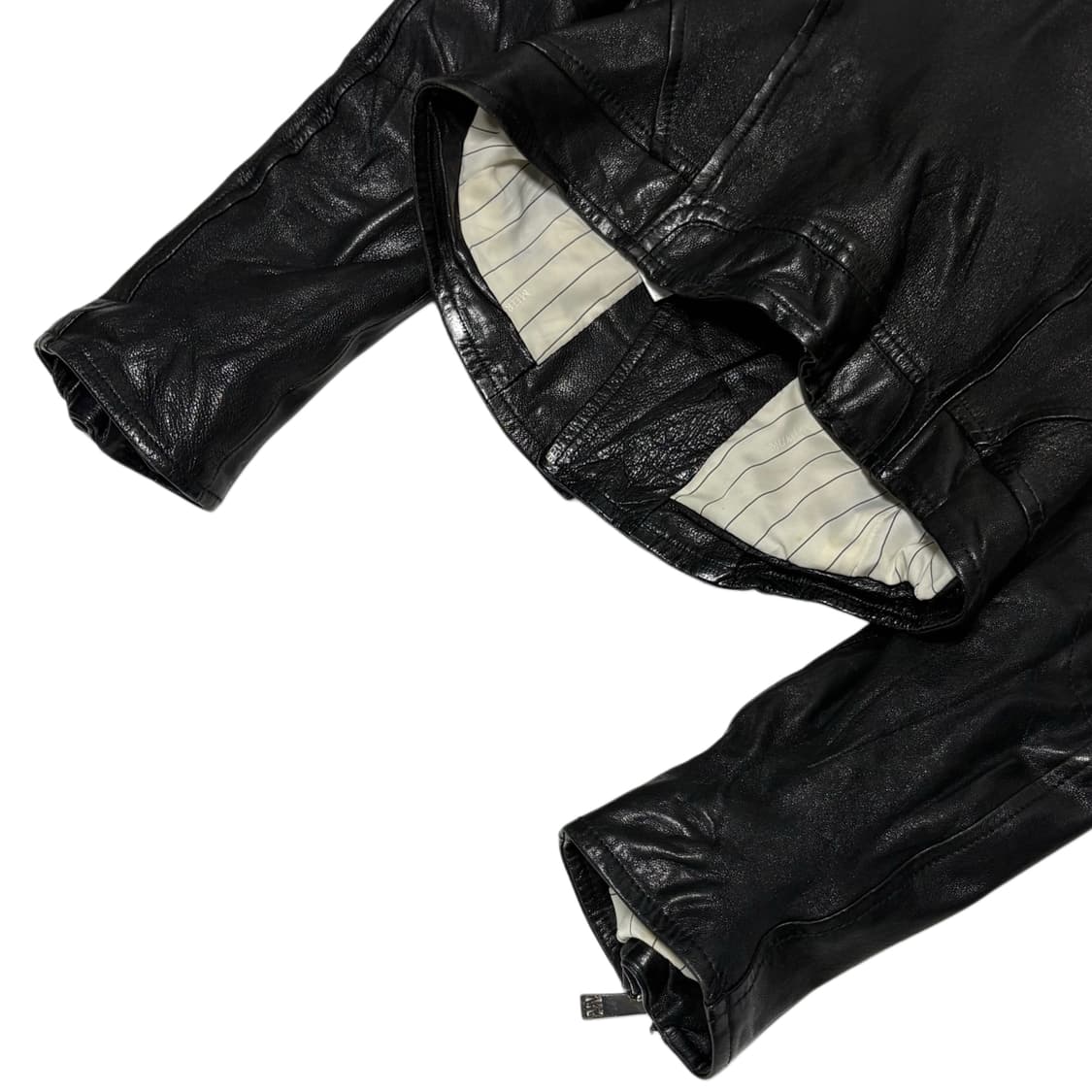 Murua lamb skin crop rider jacket 상품이미지5