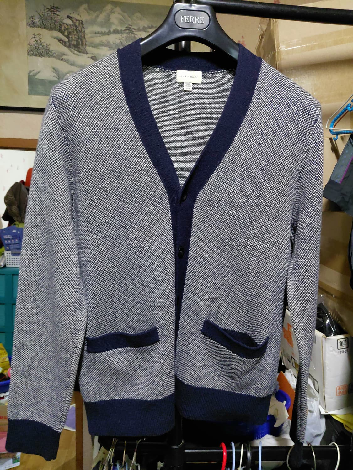 [클럽모나코]울100 가디건 M(95)사이즈 상품이미지8