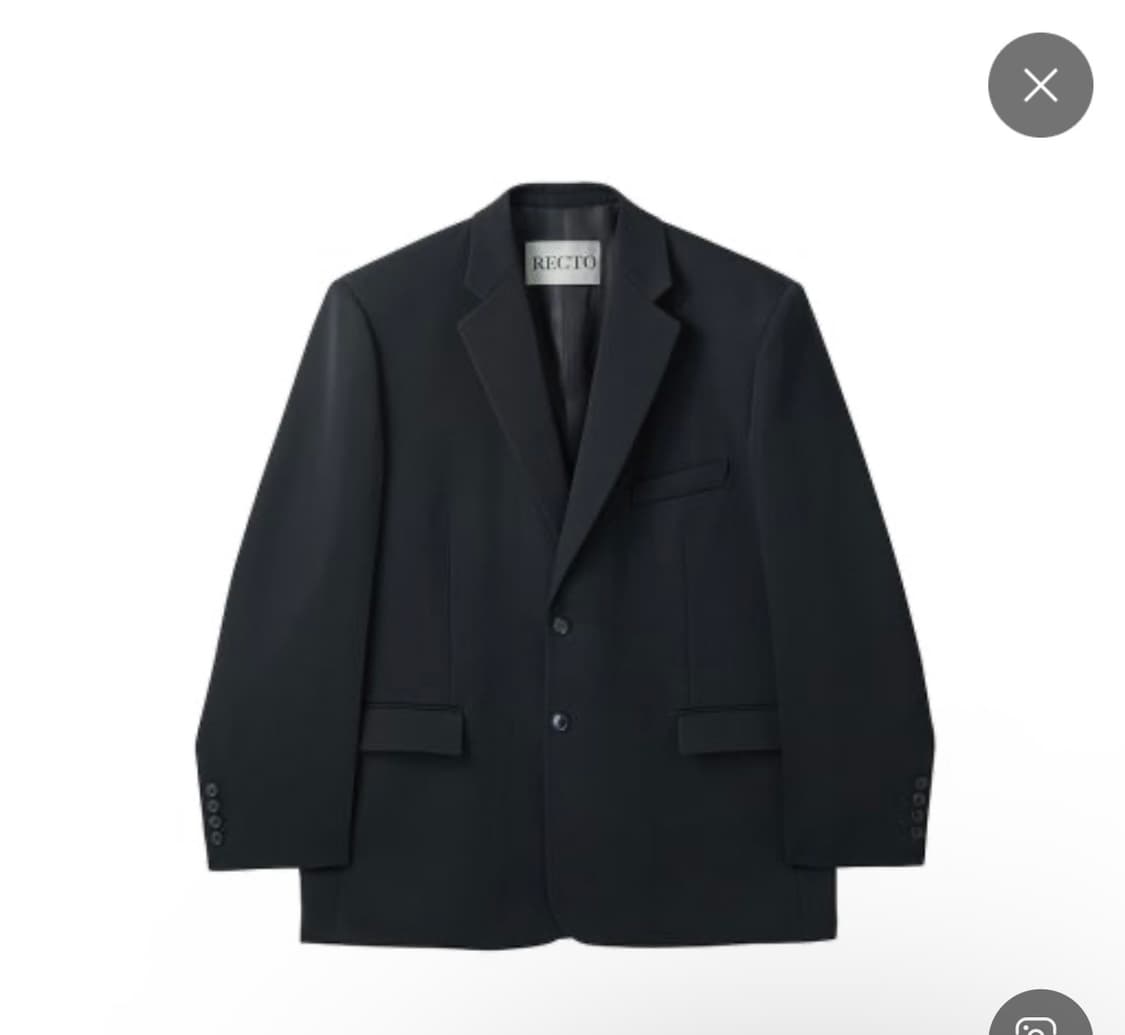 L) 렉토 오버사이즈 싱글 브레스티드 울 자켓 상품이미지1