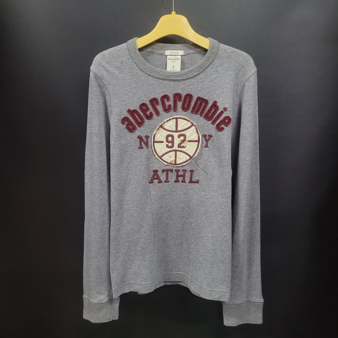 Abercrombie 아베크롬비 빈티지 빅로고 패치 셔츠  상품이미지7