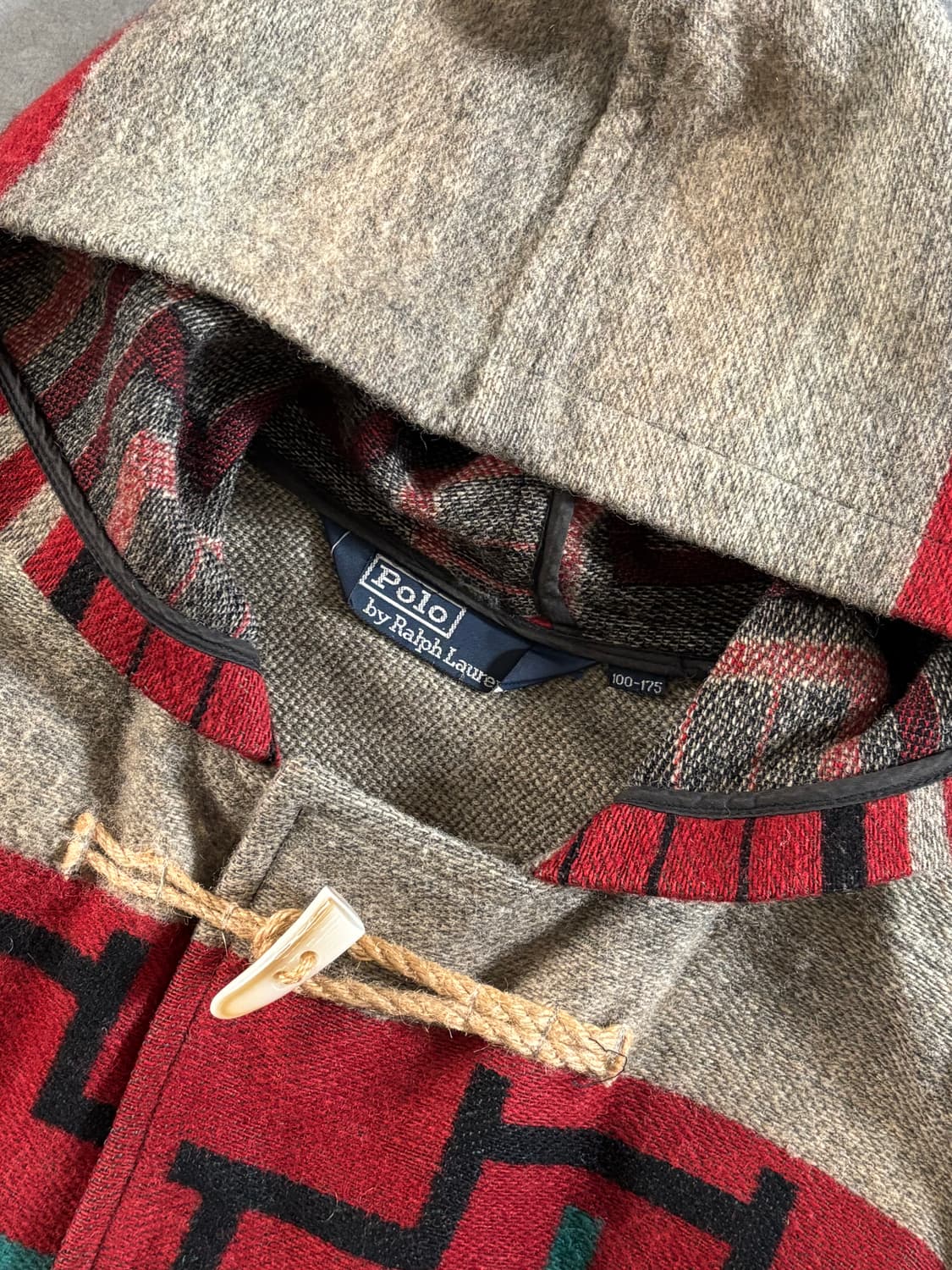 Polo 폴로 랄프로렌 90s 아즈텍 더플 코트 상품이미지3