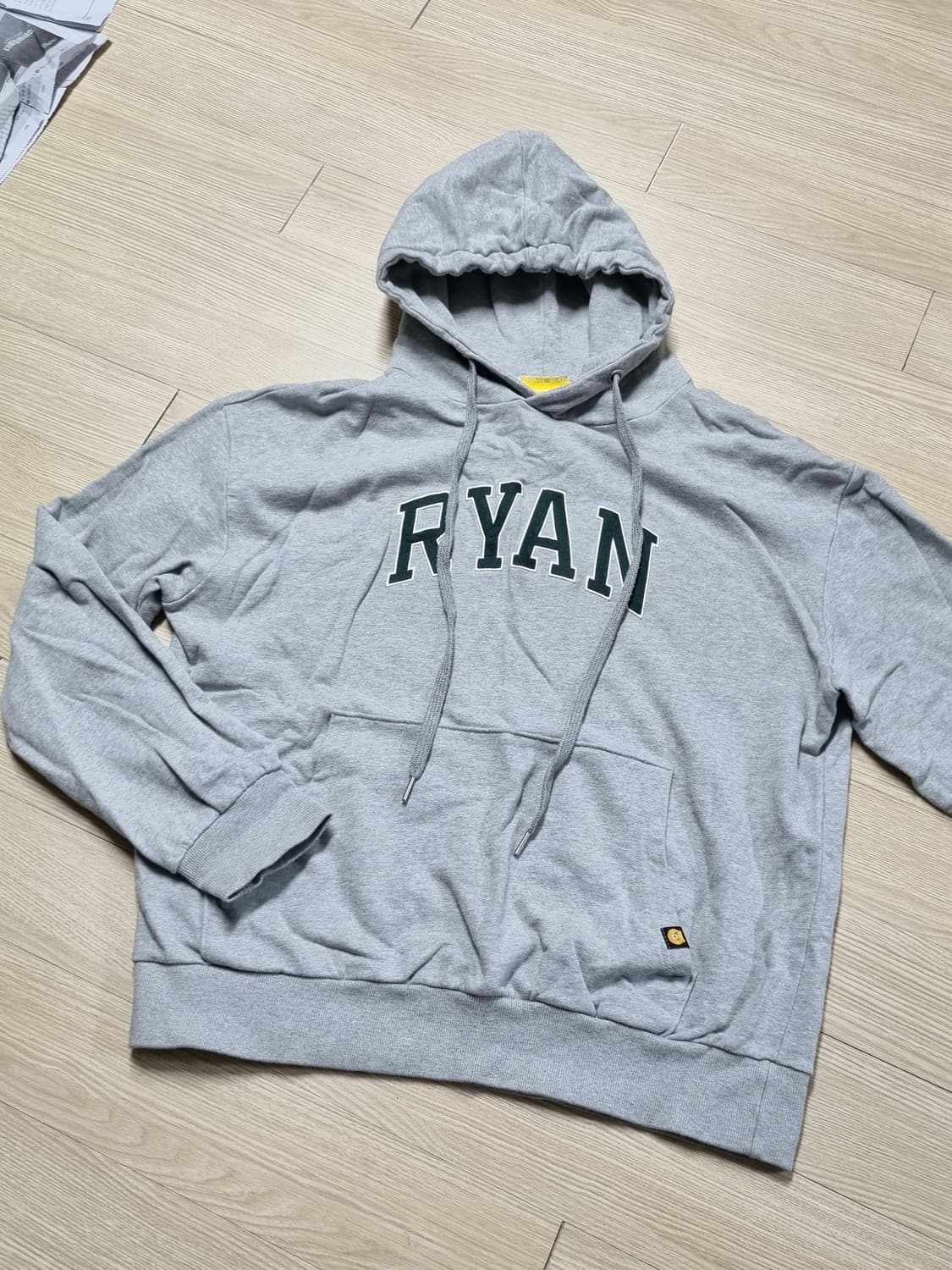 카카오 프렌즈 라이언 회색 후드 상품이미지1