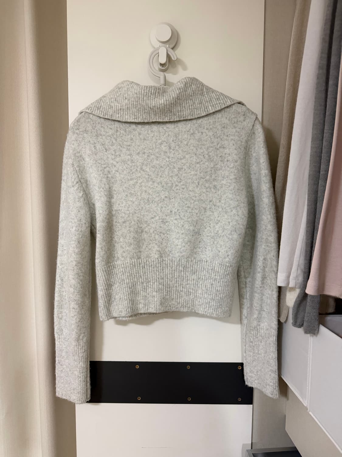 [시예 siye] desert 니트 집업 (멜란지) 상품이미지6