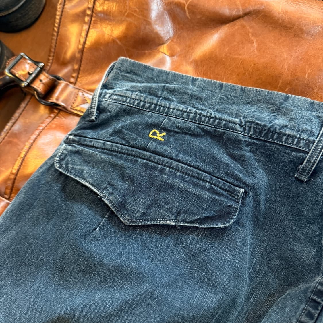 45RPM 밀리터리 베이스 더블니 라이트 코튼 플랫포켓 32 33 34 상품이미지7