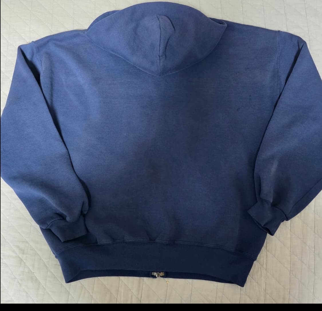 [🇺🇸XL] 90’s Russell 러셀 후드집업 네이비 USA 상품이미지5