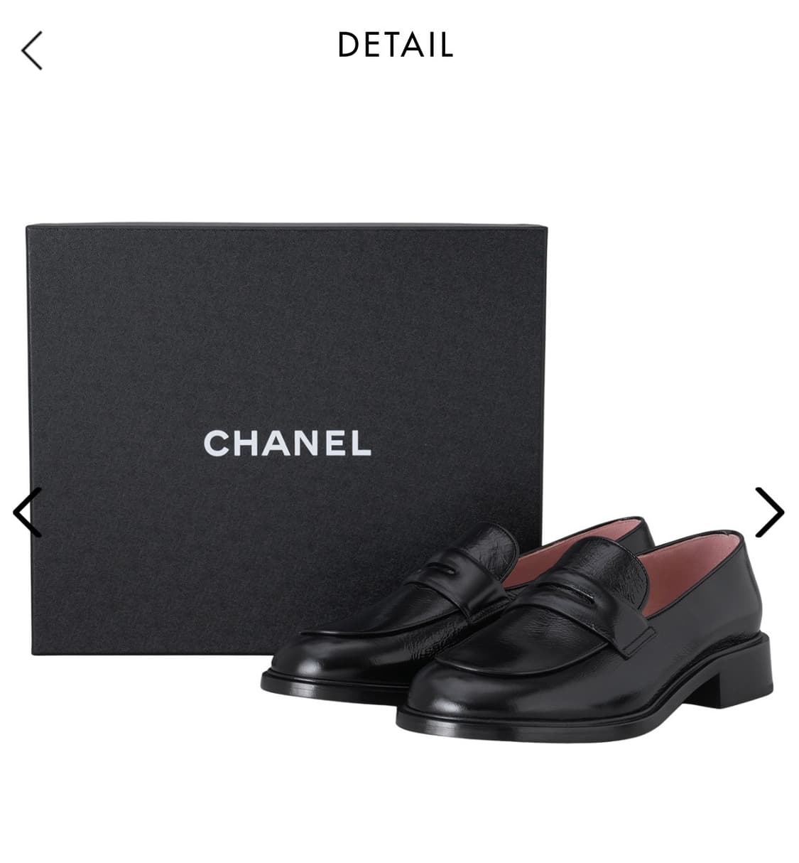 (새상품) 샤넬 백로고 로퍼 38.5사이즈 상품이미지2