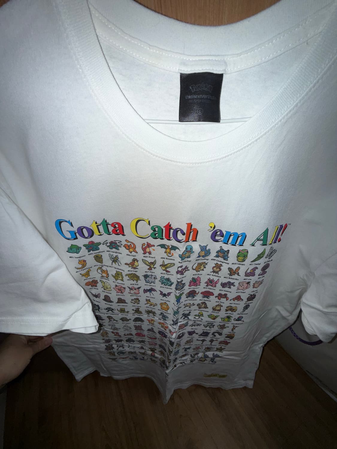디스이즈네버댓 포켓몬스터 반팔 화이트 L 상품이미지1