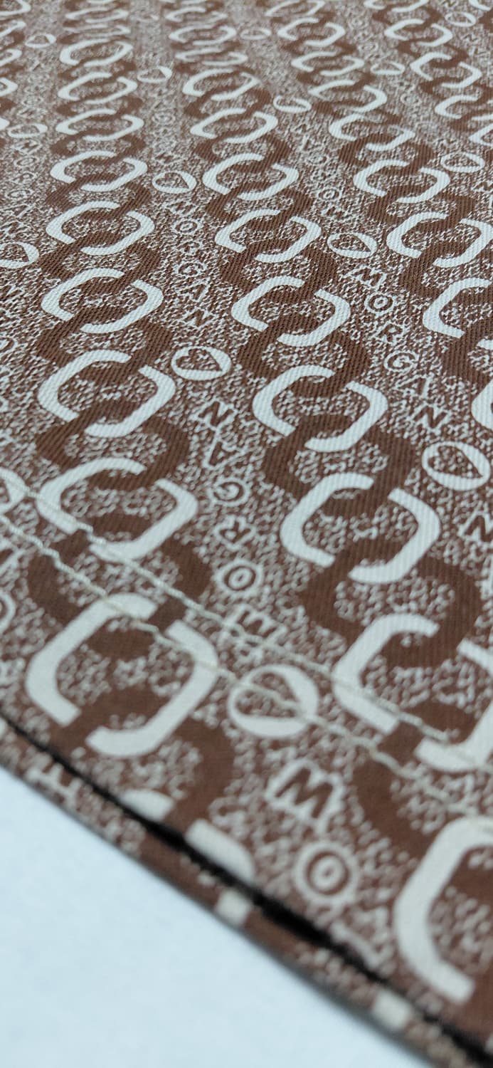 [프랑스 빈티지/38] MORGAN 로고 패턴 레더 배색 미니스커트 상품이미지8