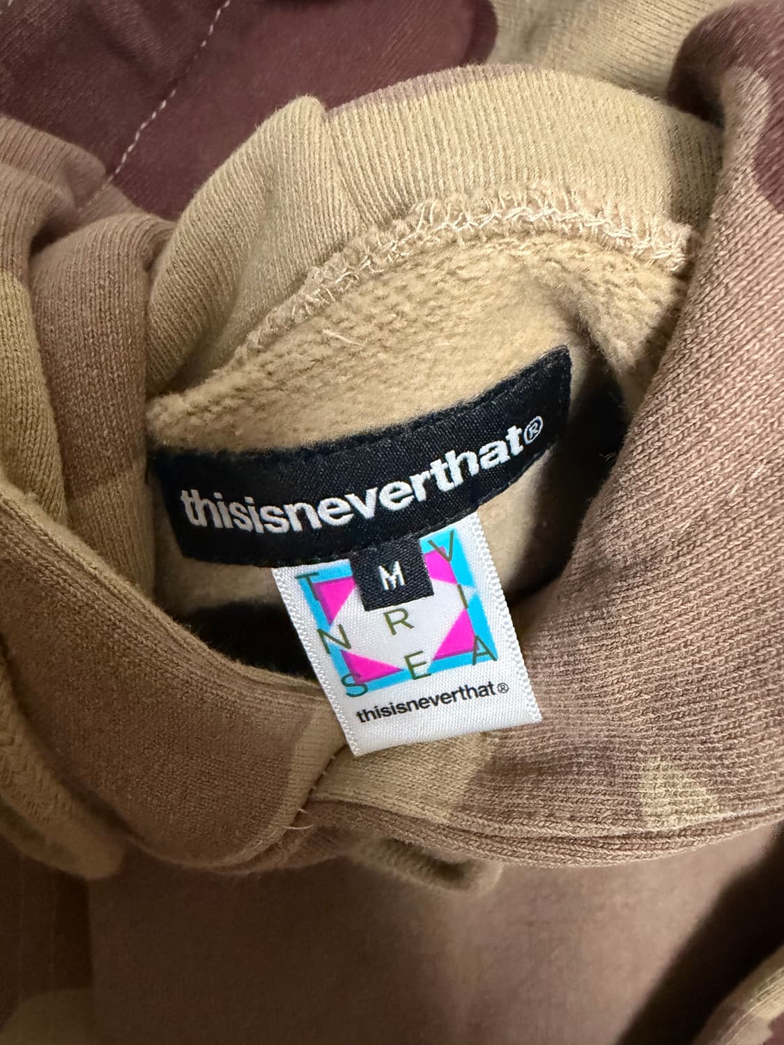 디스이즈네버댓 카모후드티 M 상품이미지2