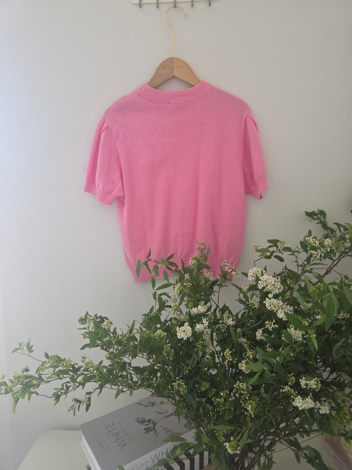 마리떼 프랑소와 저버 반팔 니트 핑크 OS 상품이미지2