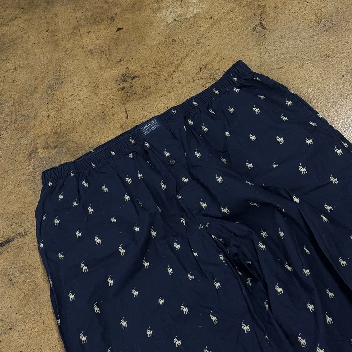 [정품/L] 폴로 랄프로렌 네이비 포니 패턴 잠옷 바지 b18 상품이미지1