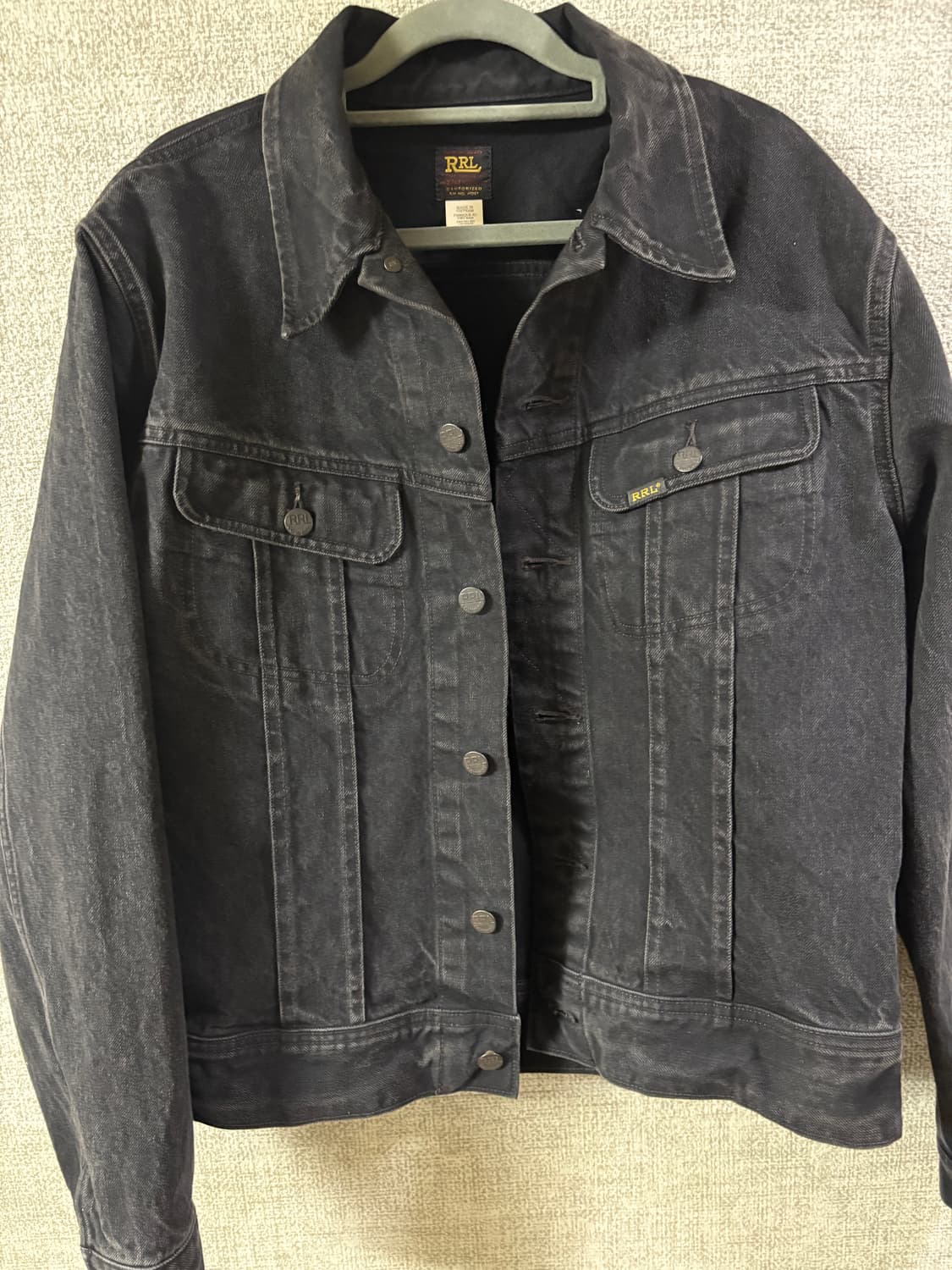RRL Lot271 데님 트러커 자켓 블랙 M 상품이미지2