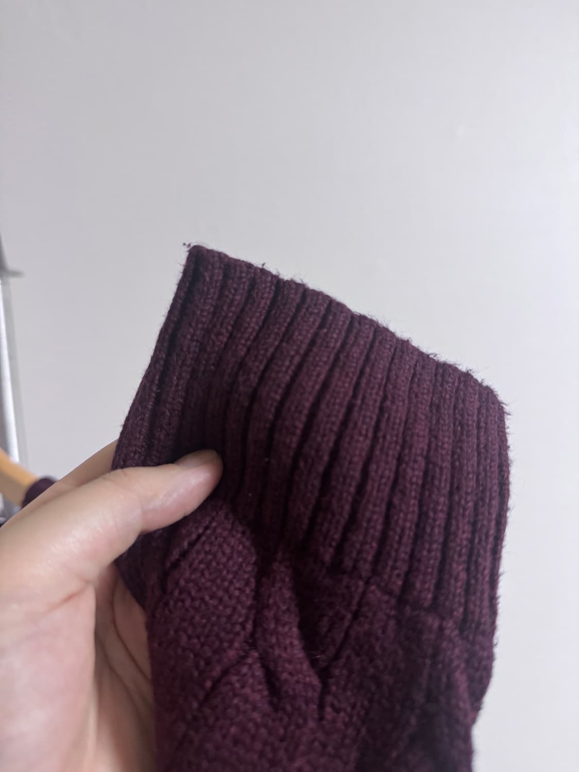 폴로 랄프로렌 케이블 니트 버건디 사이즈 L 상품이미지4