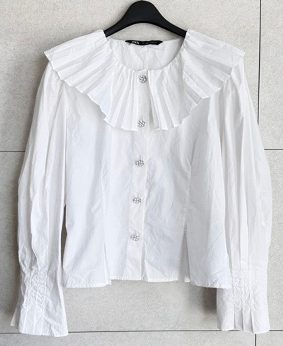 새) 자라 플리츠 블라우스 상품이미지3