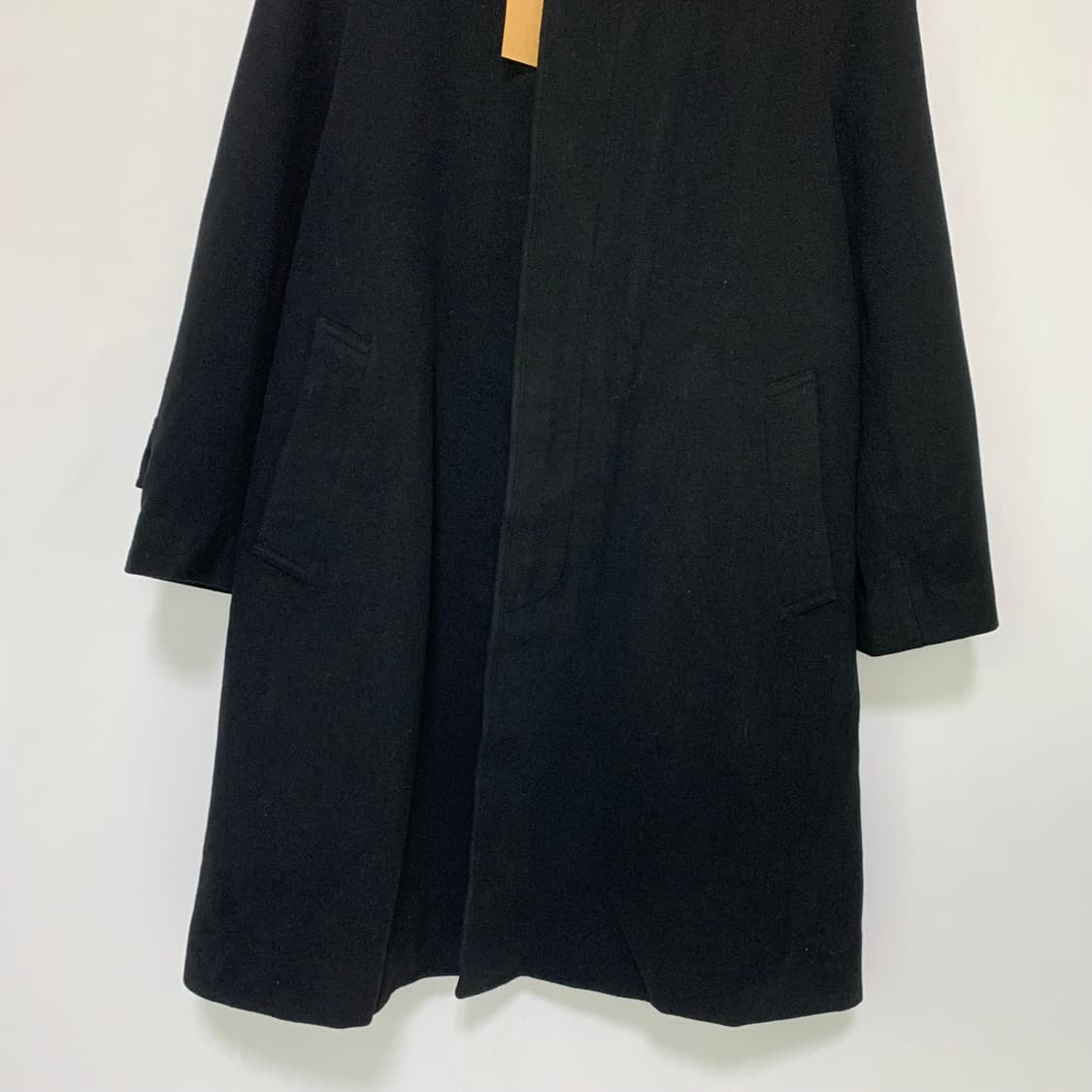 jpn 일본 빈티지 캐시미어 울 혼방 블랙 코트 M 상품이미지3