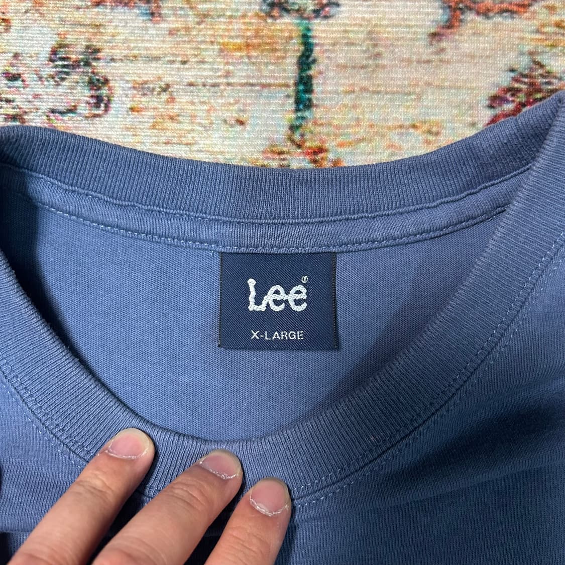 [XL] LEE 재팬 다잉 블루 반팔 상품이미지4