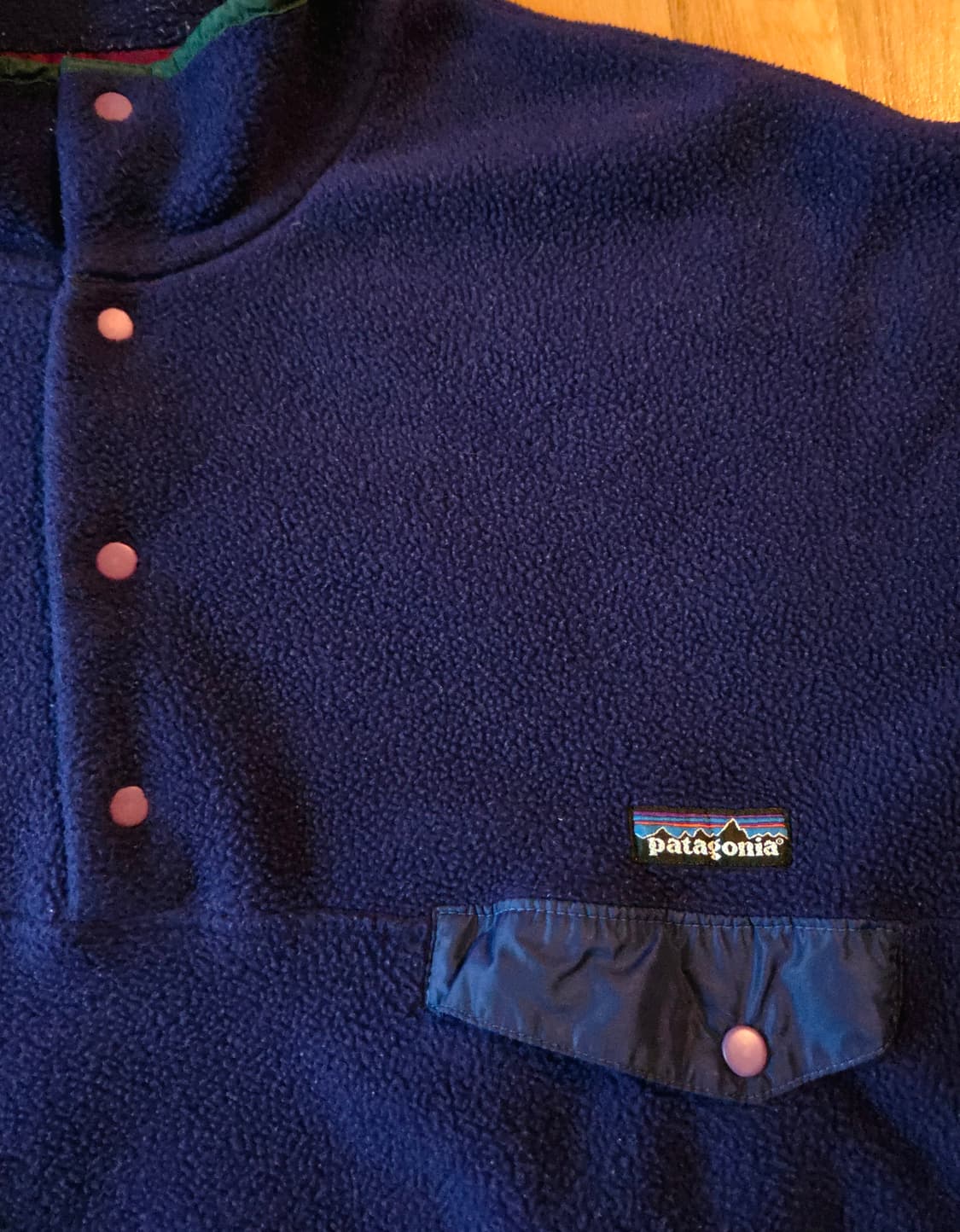 (2XL)Usa파타고니아 신칠라 퍼플네이비/그린 90s 상품이미지2