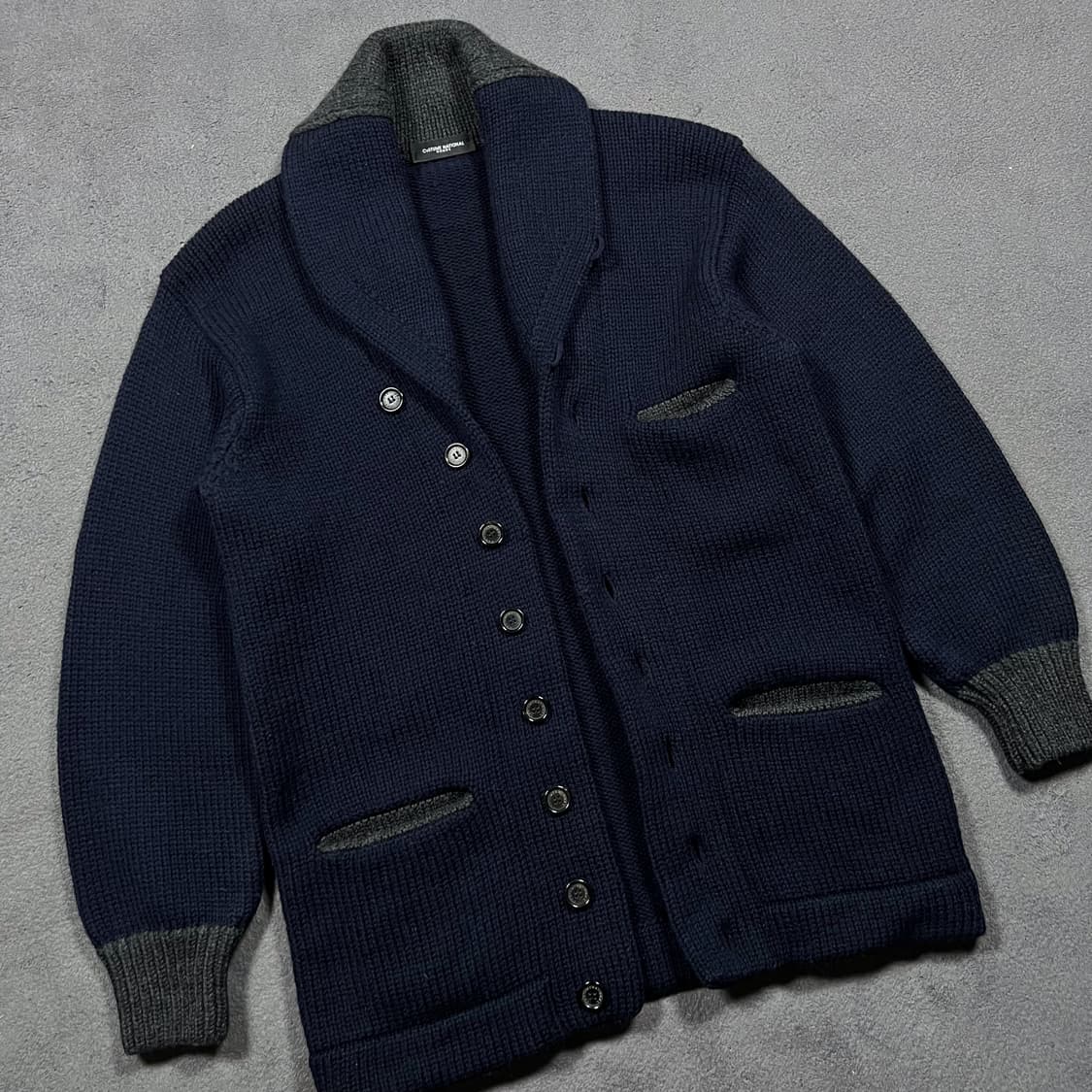 코스튬 내셔널 울 숄카라 니트 가디건 상품이미지2