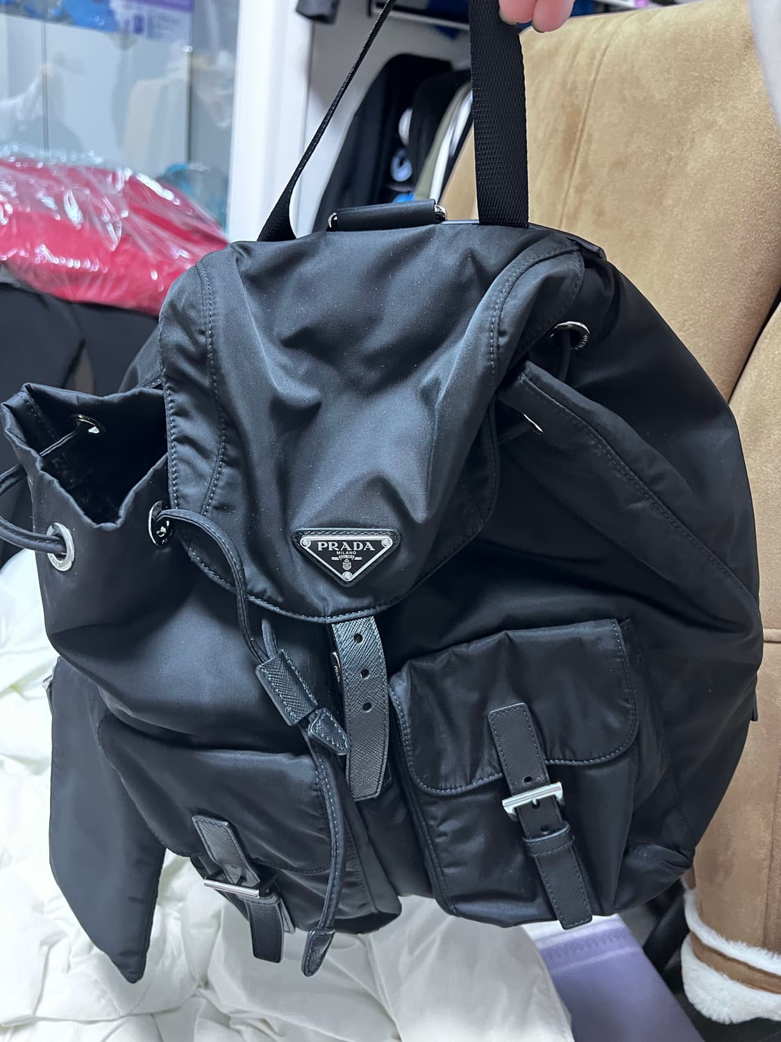 프라다 나일론 백팩 상품이미지2