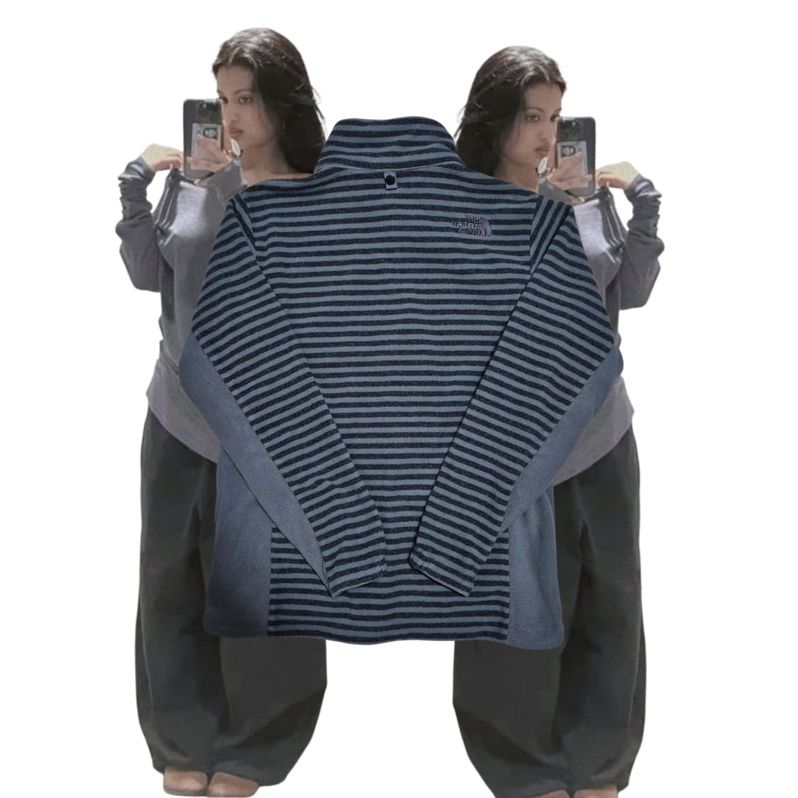 THE NORTH FACE Stripe fleece zip-up 상품이미지2