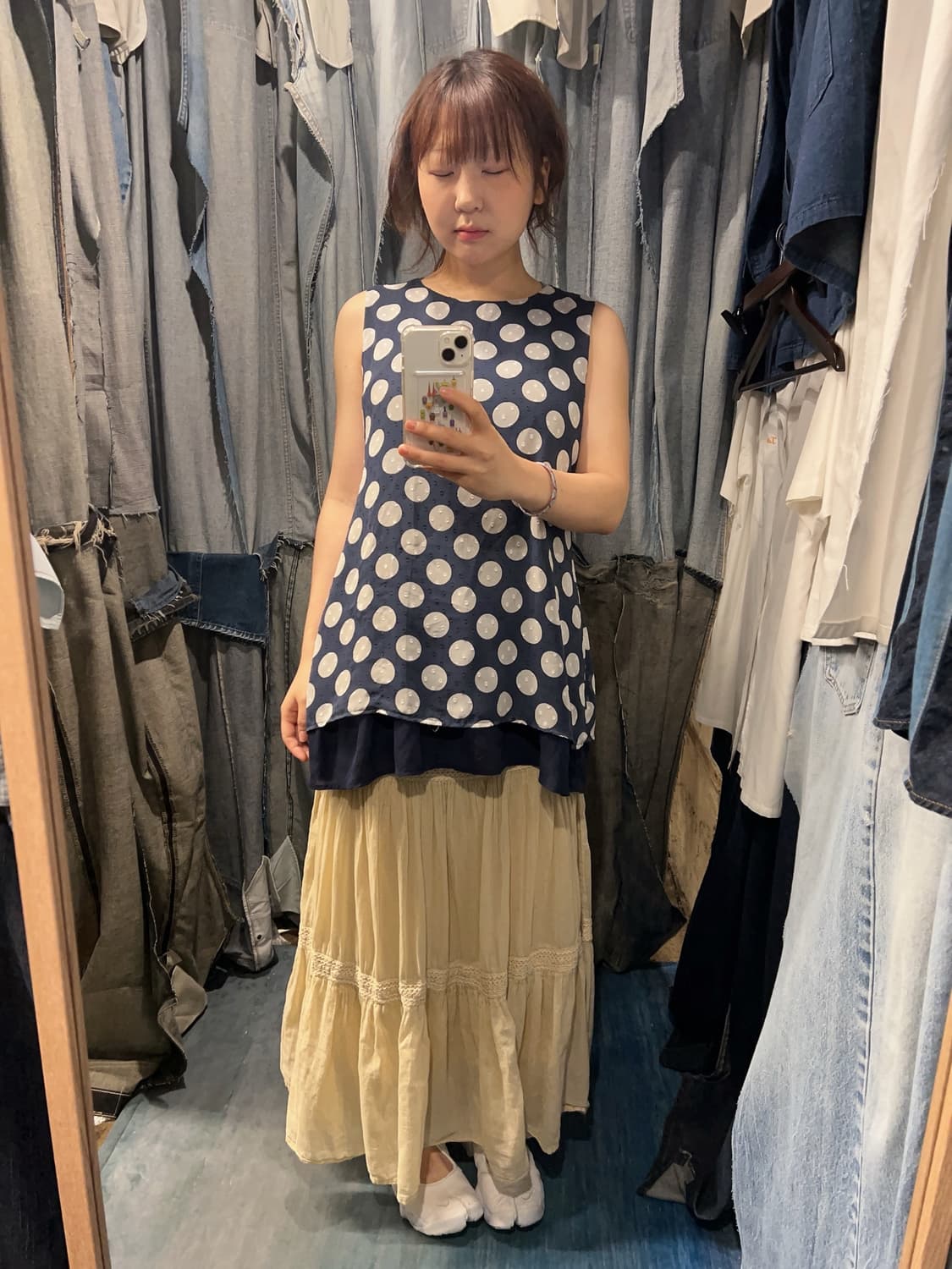 44-55 ) Atelier Six Polka Dot Blouse 상품이미지1