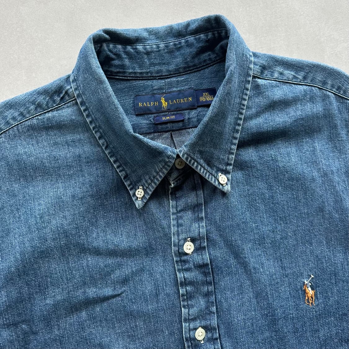 [2XL]폴로 랄프로렌 샴브레이 데님 셔츠   상품이미지7