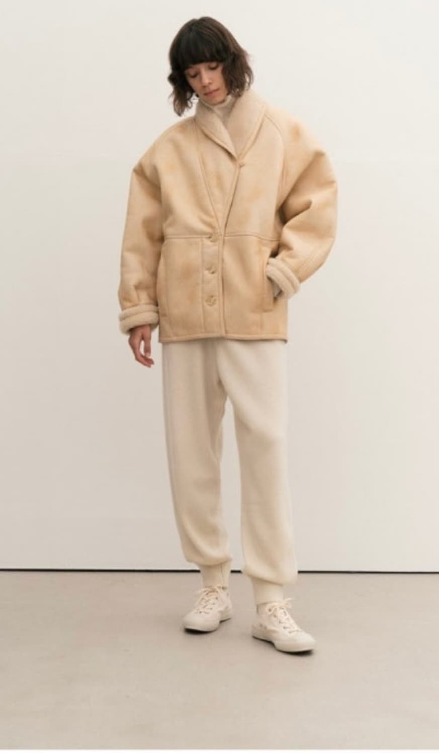 Le 르 / shawl collar shearing jacket 무스탕 상품이미지4