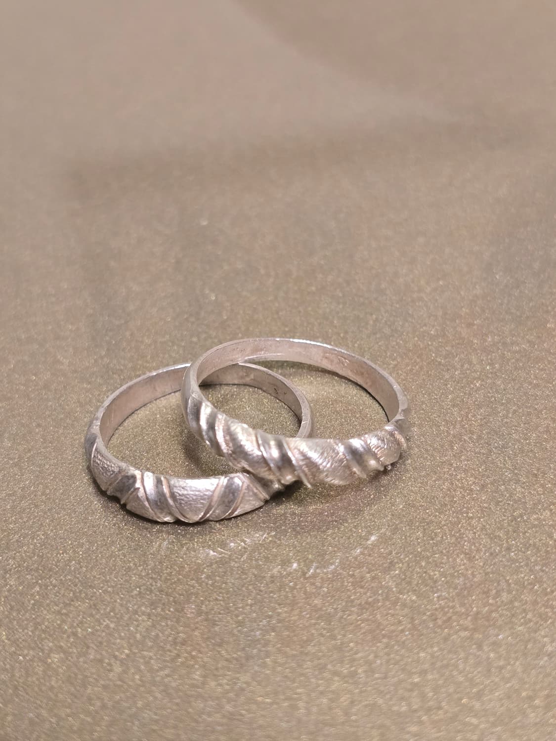 🇰🇷빈티지 단아한 은 가락지 2개 세트 상품이미지1