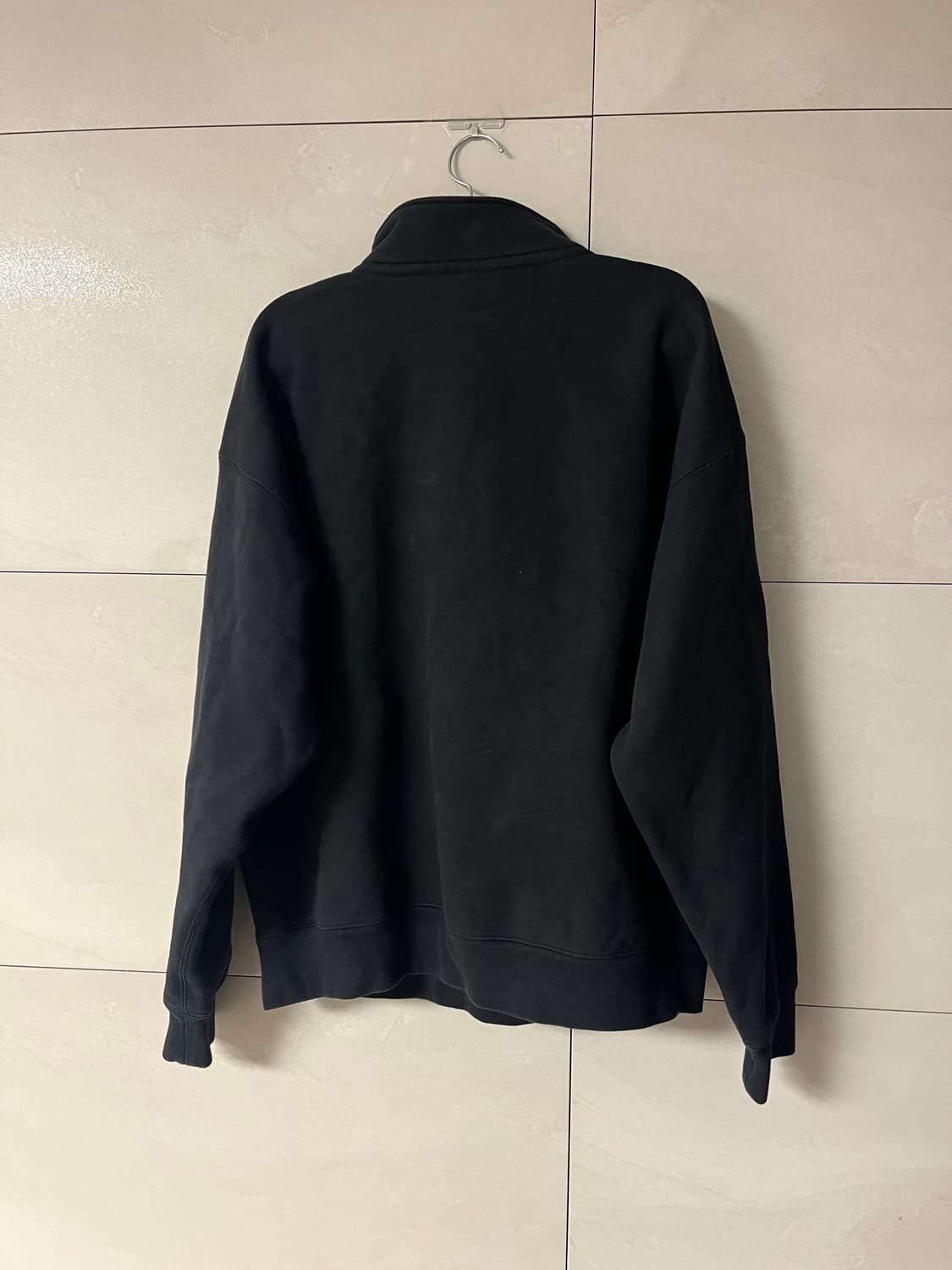 나이키 쿼터집 하프집업 맨투맨 블랙 [XL]  상품이미지4