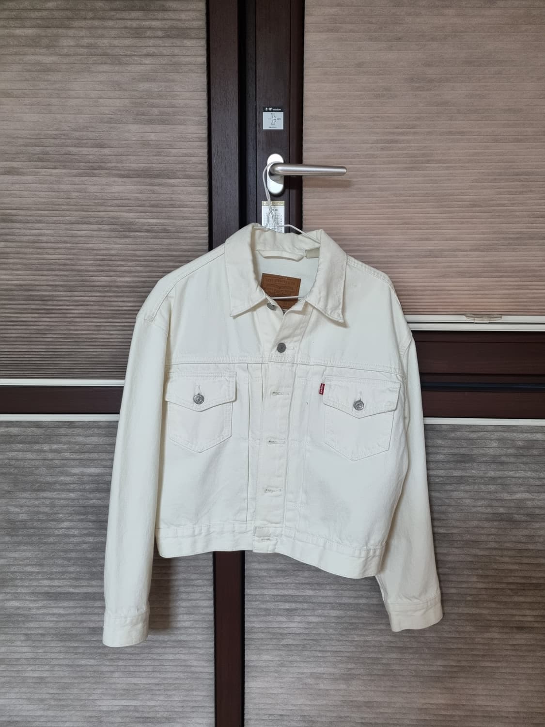 리바이스 오버사이즈 크롭 데님자켓 xs 상품이미지4