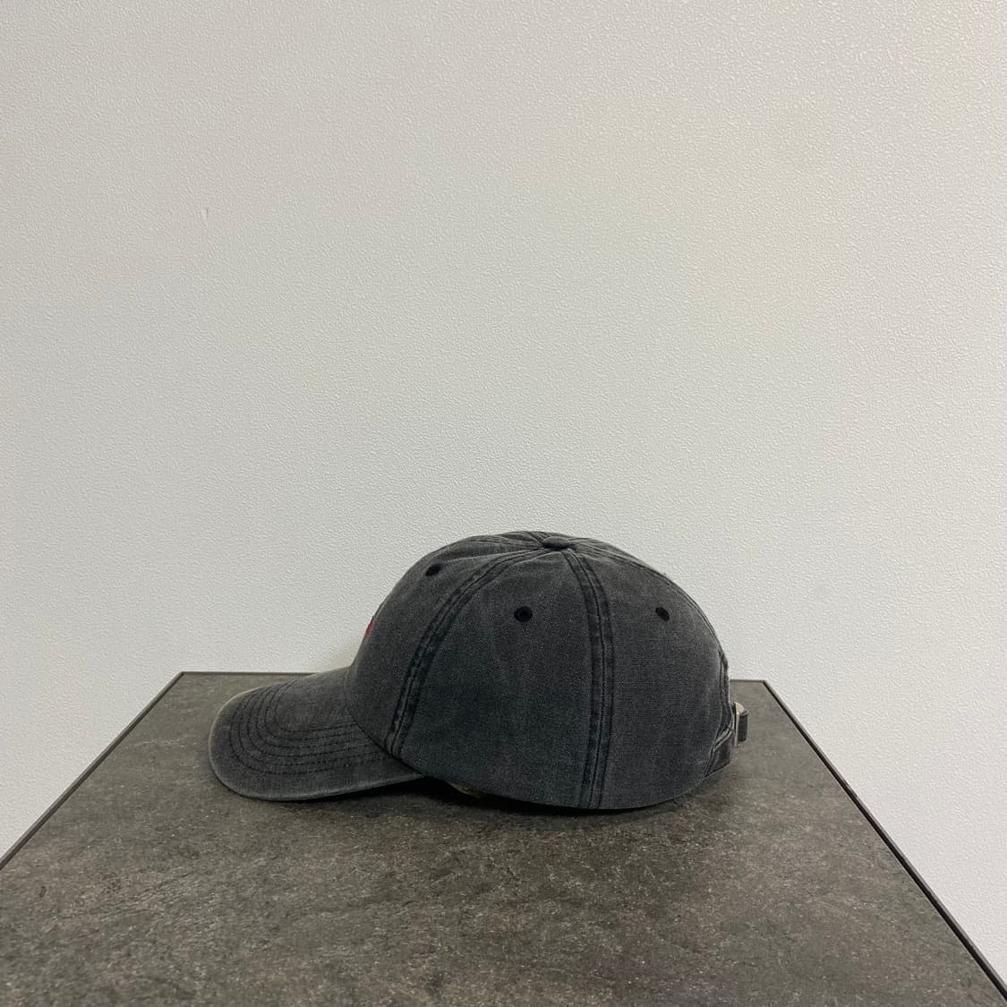 (OS) 슈프림 6패널 볼캡 모자 피그먼트 블랙 상품이미지2