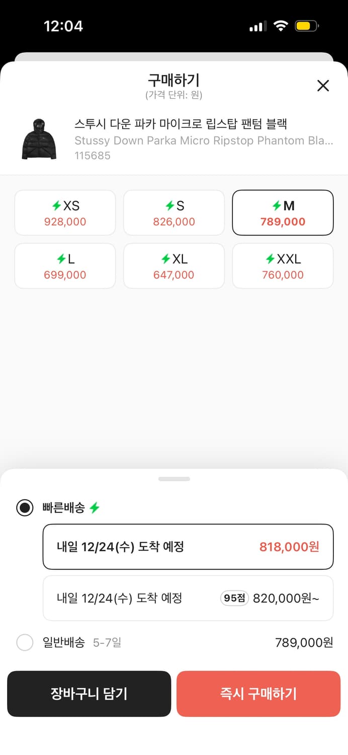 스투시 립스탑 패딩 상품이미지2