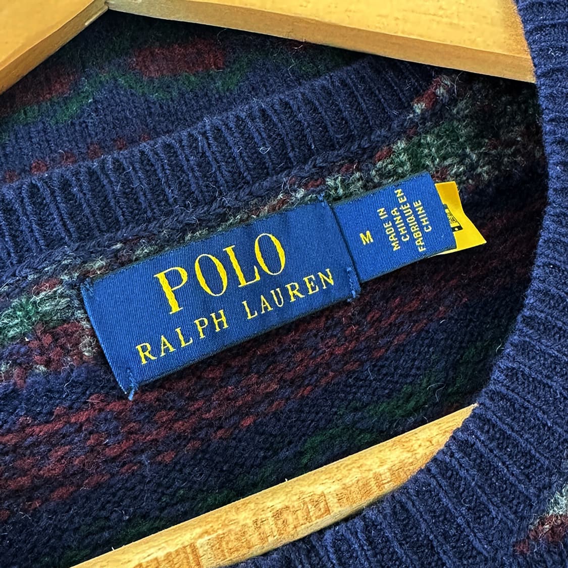 폴로 랄프로렌 울 캐시미어 니트 스웨터 페어아일 남성 M 상품이미지5