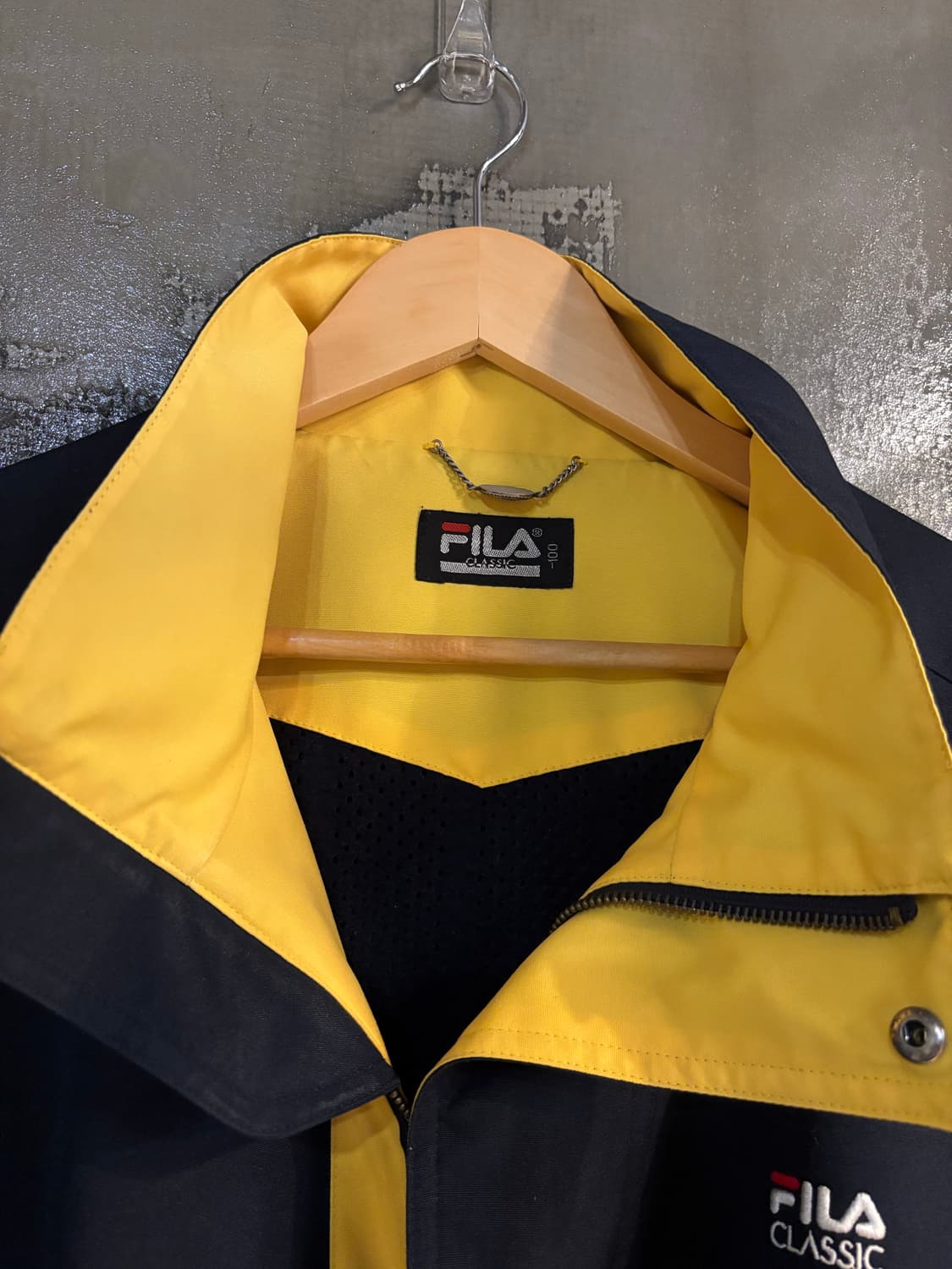 휠라 클래식 바람막이 블루종100 상품이미지4