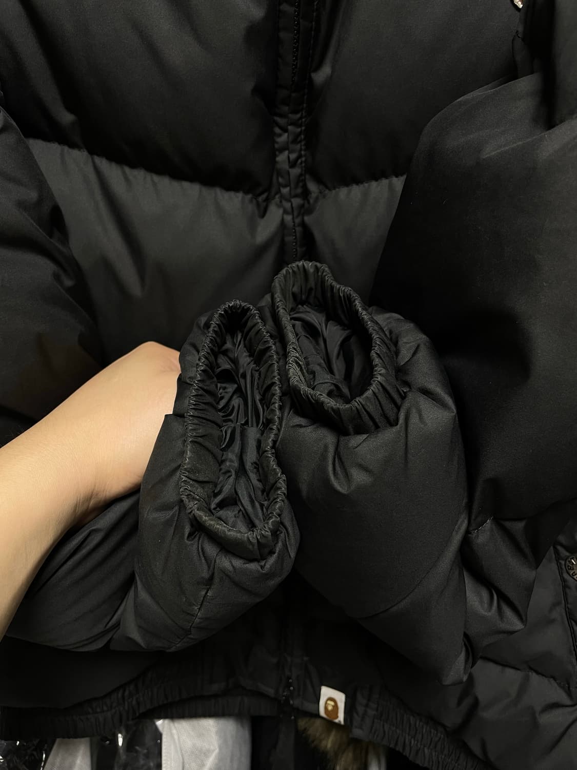 [M사이즈] 베이프 원 포인트 푸퍼 패딩 자켓 상품이미지4