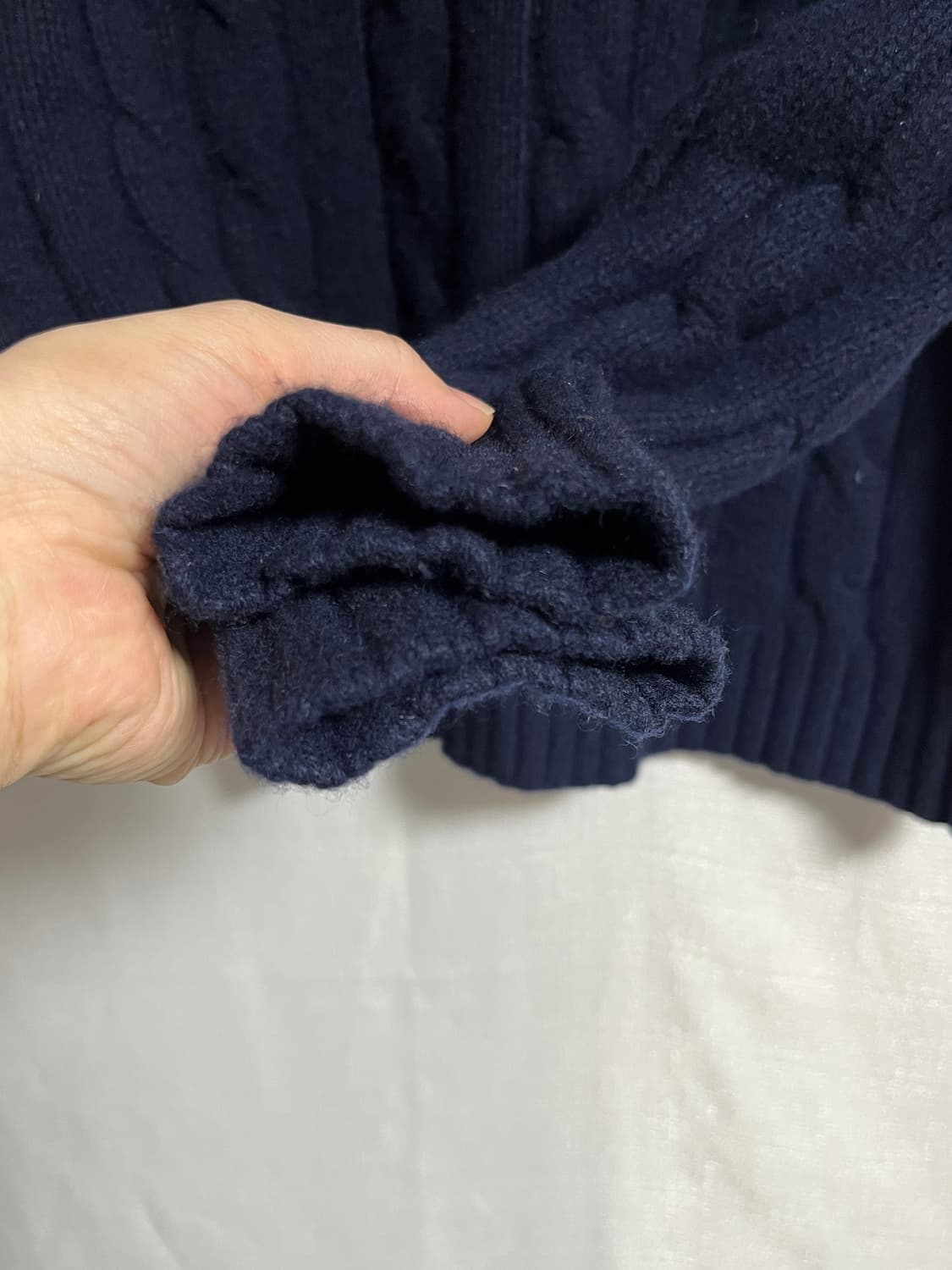 폴로 랄프로렌 울,캐시미어 꽈배기 니트 스웨터 95 상품이미지2