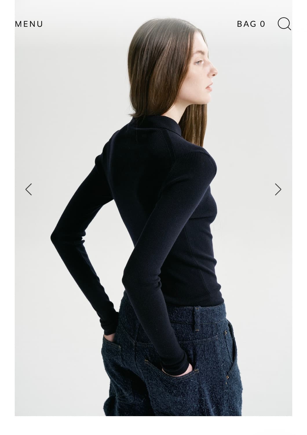 후왓웨어 flow soft pk knit(navy) 새상품 팝니다 상품이미지8