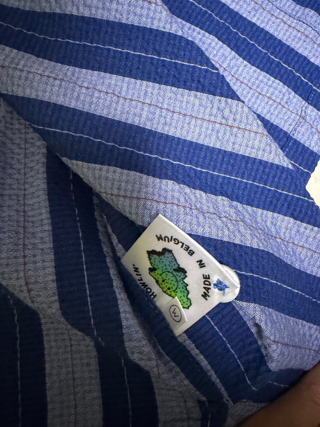 [M]하울린 칵태일 시어서커 셔츠 블루 새상품 상품이미지3