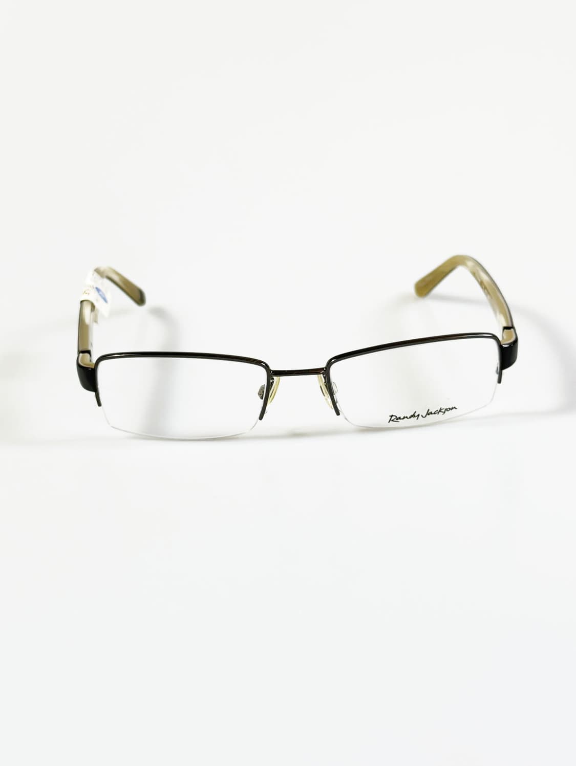 RANDY JACKSON 반무테 스퀘어 메탈 프레임 빈티지 안경 상품이미지1