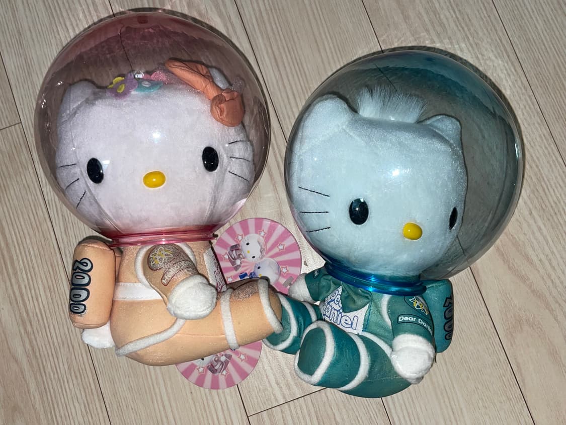 [새상품] 99년도 고전 키티 다니엘 인형 세트 (우주인 키티 다니엘) 상품이미지1