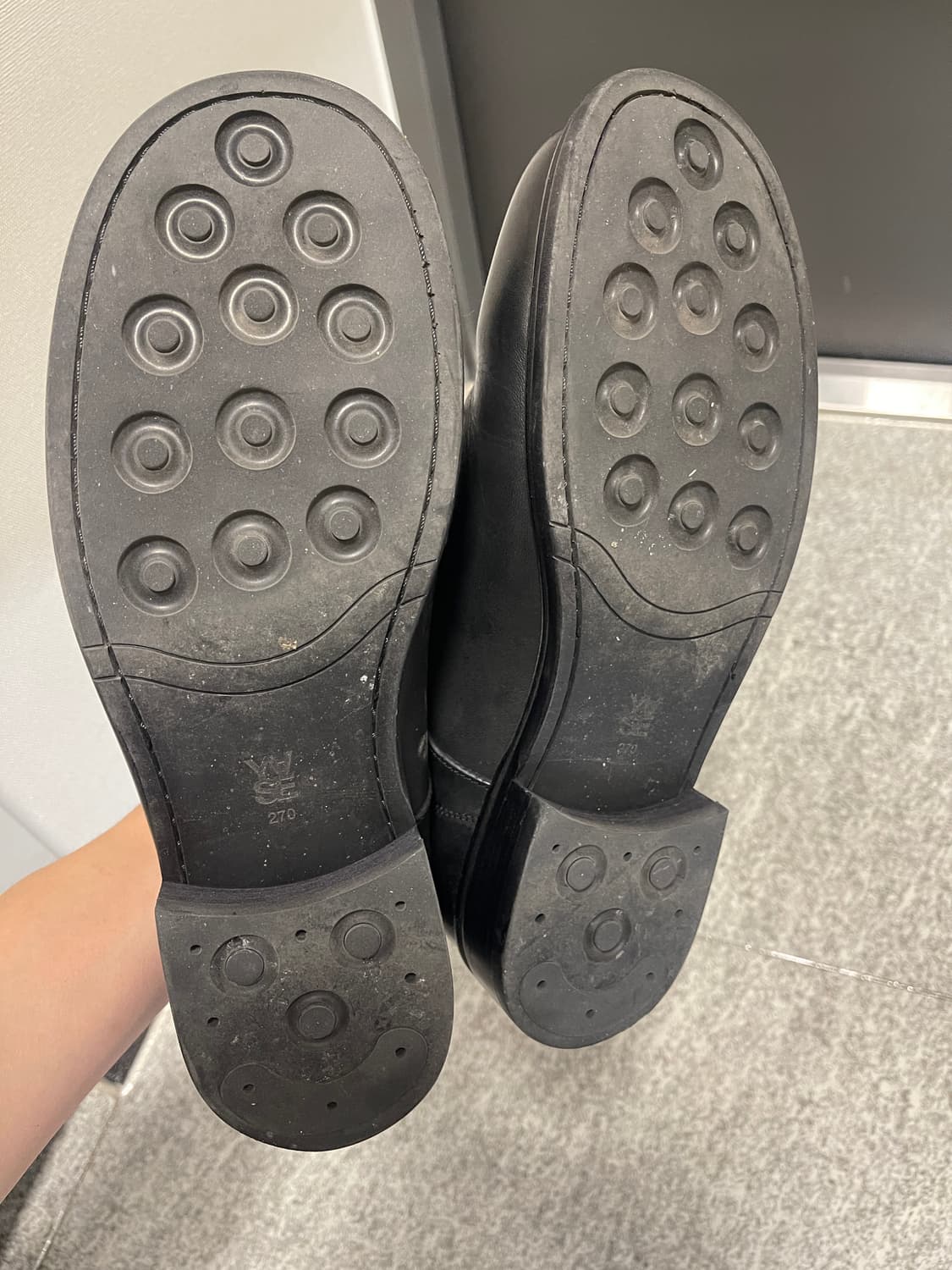 야세 우든 더비 슈즈 홀스하이드 블랙 상품이미지2