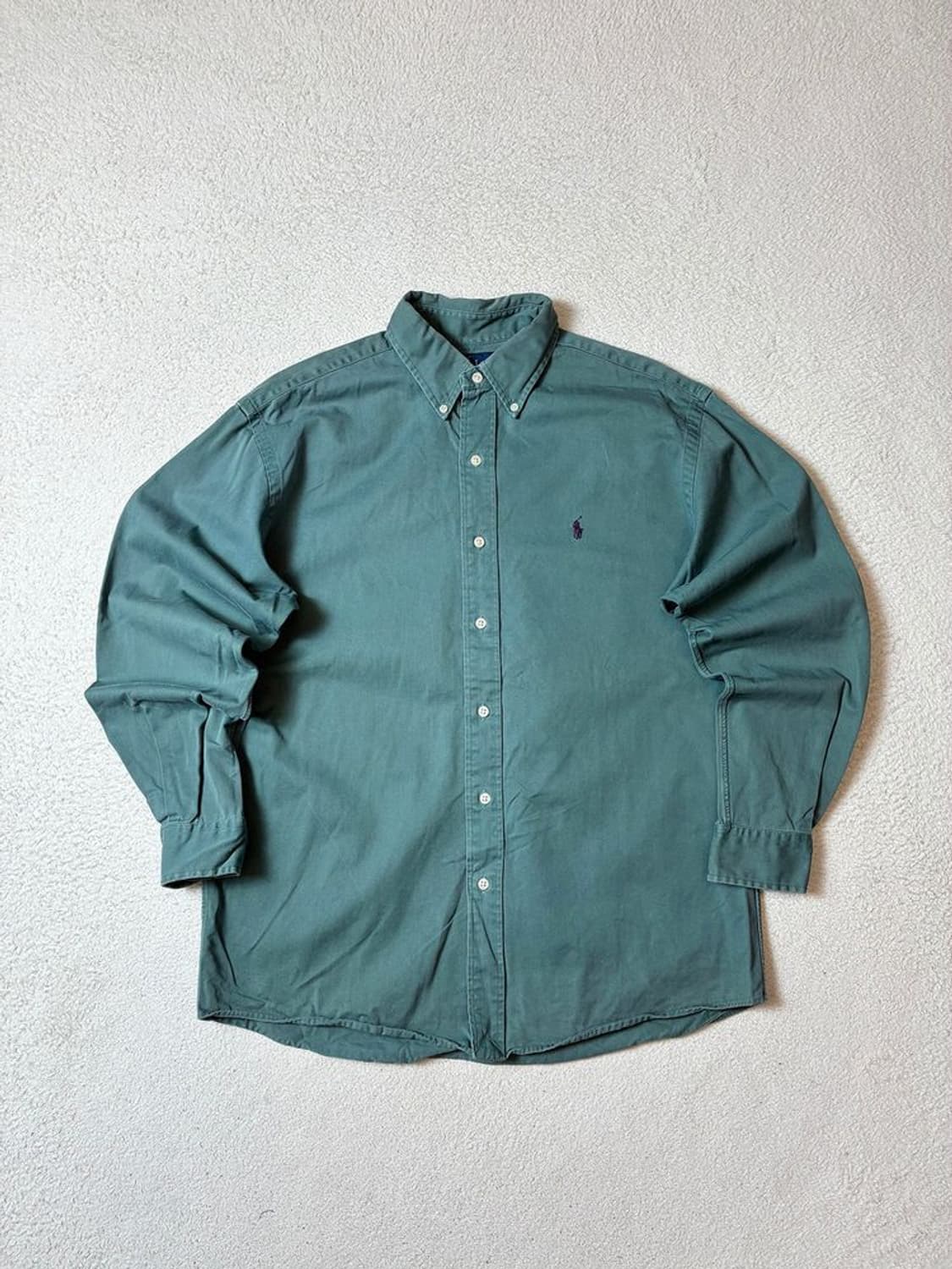 폴로 랄프로렌 90-00's 옥스포드 블레이크 솔리드 셔츠 PN7996 상품이미지1